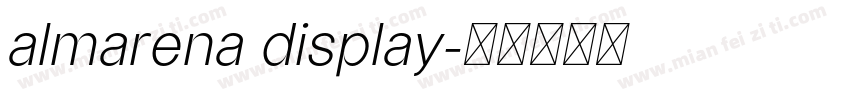 almarena display字体转换